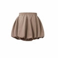 thumbnail image 5 of NAISIBABY Girls Bubble Skort, with Liner Elastic Waist Cute Soft Summer Kids Casual Skirt Khaki 8T, 5 of 9