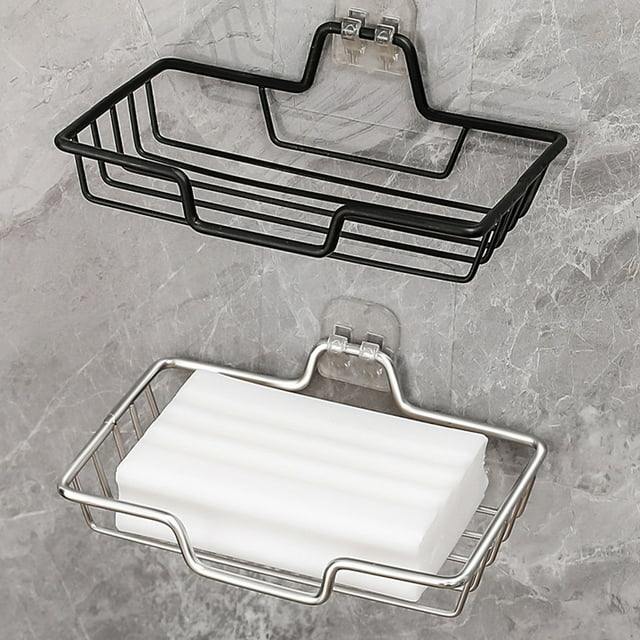 Sentmoon Hanging Shower Caddy Shower Rack Shower Storage Corner Shelf for Bathroom Bathroom Corner Rack Hole- Household Kitchen Bathroom Storage Rack Wash Table Traceless Wall Hanging