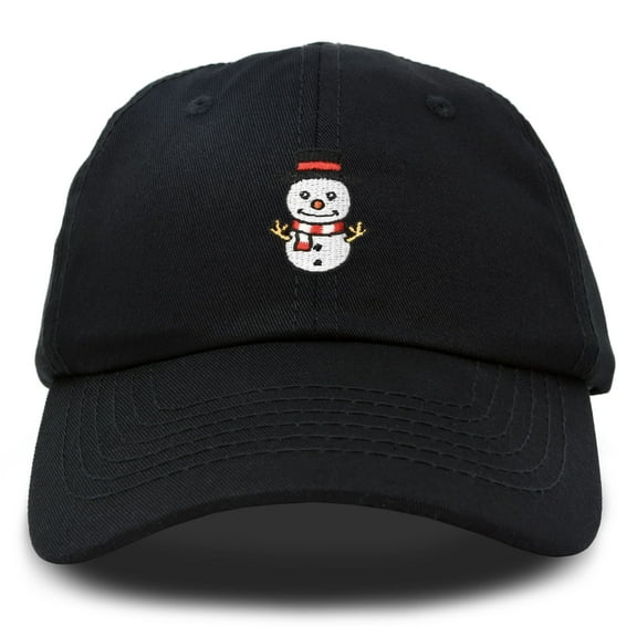 DALIX Mini Snowman Hat Ladies Womens Baseball Cap in Black