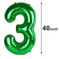 thumbnail image 2 of Globos Upgesy Número 30 Verde 102 cm Foil 40 Pulgadas, 2 of 5