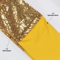 thumbnail image 2 of Your Chair Covers - 10 Pack Stretch Spandex Glitz Sequin Bands Gold, 2 of 4