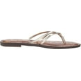 thumbnail image 6 of Sam Edelman Gerianne Molten Gold Thin Strap Slip-On Flip-Flop Sandal (Molten Gold, 6), 6 of 6
