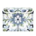thumbnail image 7 of Yayeee Collapsible Cube Storage Bin with Lid Fabric Closet Decorative Basket with Handles, Green Floral, 7 of 7