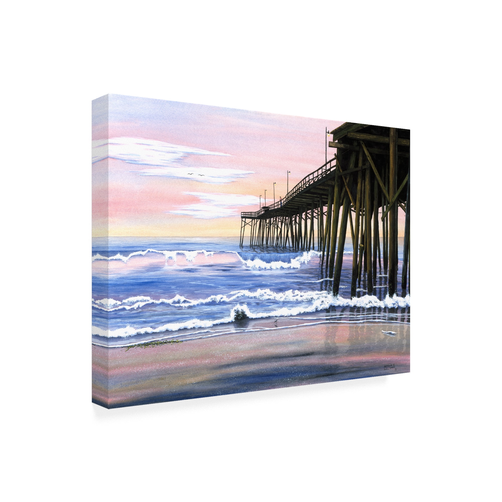 Trademark Fine Art 'Early Morning Pier' Canvas Art by Patrick Sullivan
