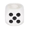 thumbnail image 6 of Tobacco Scented Dice Candle for Men and Women - Decorative Small Pillar and Votive Candle for Home Display - Indoor and Outdoor Safe for Living Room, Bedroom, or Bathroom - 4", Black & White, 6 of 14