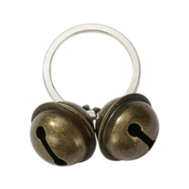 Llavero con cascabeles para perros pequeños, medianos, gatos, gatitos, cachorros, cascabeles de latón para collar de mascotas, para decoración del Campana de alambre 49x3cm