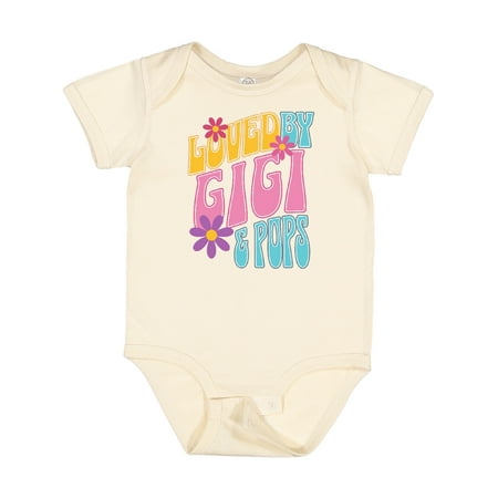

Inktastic Gigi and Pops Love Me Granddaughter Gift Baby Girl Bodysuit