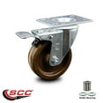 thumbnail image 2 of 4 Inch High Temp Phenolic Wheel Swivel Top Plate Caster with Total Lock Brake, 2 of 2
