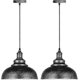 thumbnail image 1 of 2026 Set of 2 Industrial Pendant Light Fixture Chandelier Vintage Ceiling Light E27 Retro Metal Ceiling Lamp for Kitchen Dining Room Living Room Resta, 1 of 5