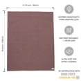 thumbnail image 7 of YIXPOH Baby Blanket 100% Organic Cotton Knit Swaddle Blanket Soft Warm Receiving Blanket for Newborns Dark Brown, 7 of 7
