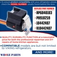 thumbnail image 4 of Whole Parts Defrost Terminator Thermostat Part # 058966-000 - Replacement & Compatible With Some Viking Refrigerators, 4 of 9