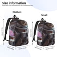 thumbnail image 2 of Easygdp Cat Astronaut In Space Mochila de Lona Resistente para Laptop, Compatible con Laptops de 15 a 17 pulgadas, Ideal para Escuela, Trabajo y Viajes-Small, 2 of 5