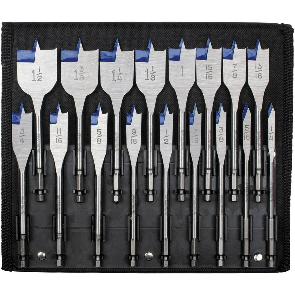 Irwin Speedbor 17Piece Spade Drill Bit Set
