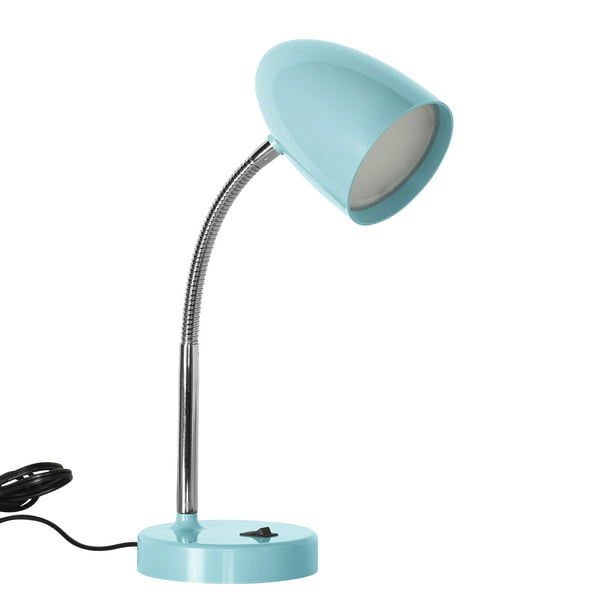Mainstays Led Desk Lamp Flexible Metal Gooseneck Mint Walmart