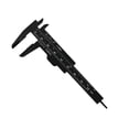thumbnail image 1 of Calibrador Vernier de plástico 80mm/3 pulgadas Mini alta precisión doble escala pulgadas/calibrador deslizante métrico herramienta de medición negro 1 Uds, 1 of 4