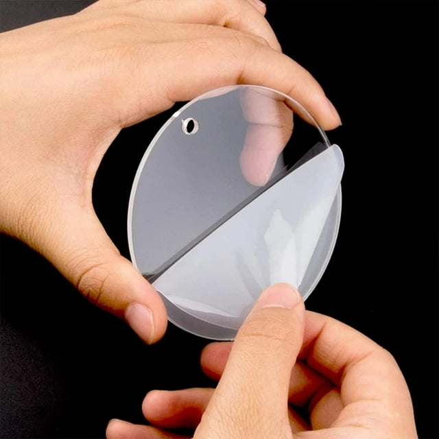 Becaristey Lightweight And Durable Acrylic Disc For Artistic Projects Suitable For All Levels Acrylic Plate 10cm*2mm/20piece 1Set