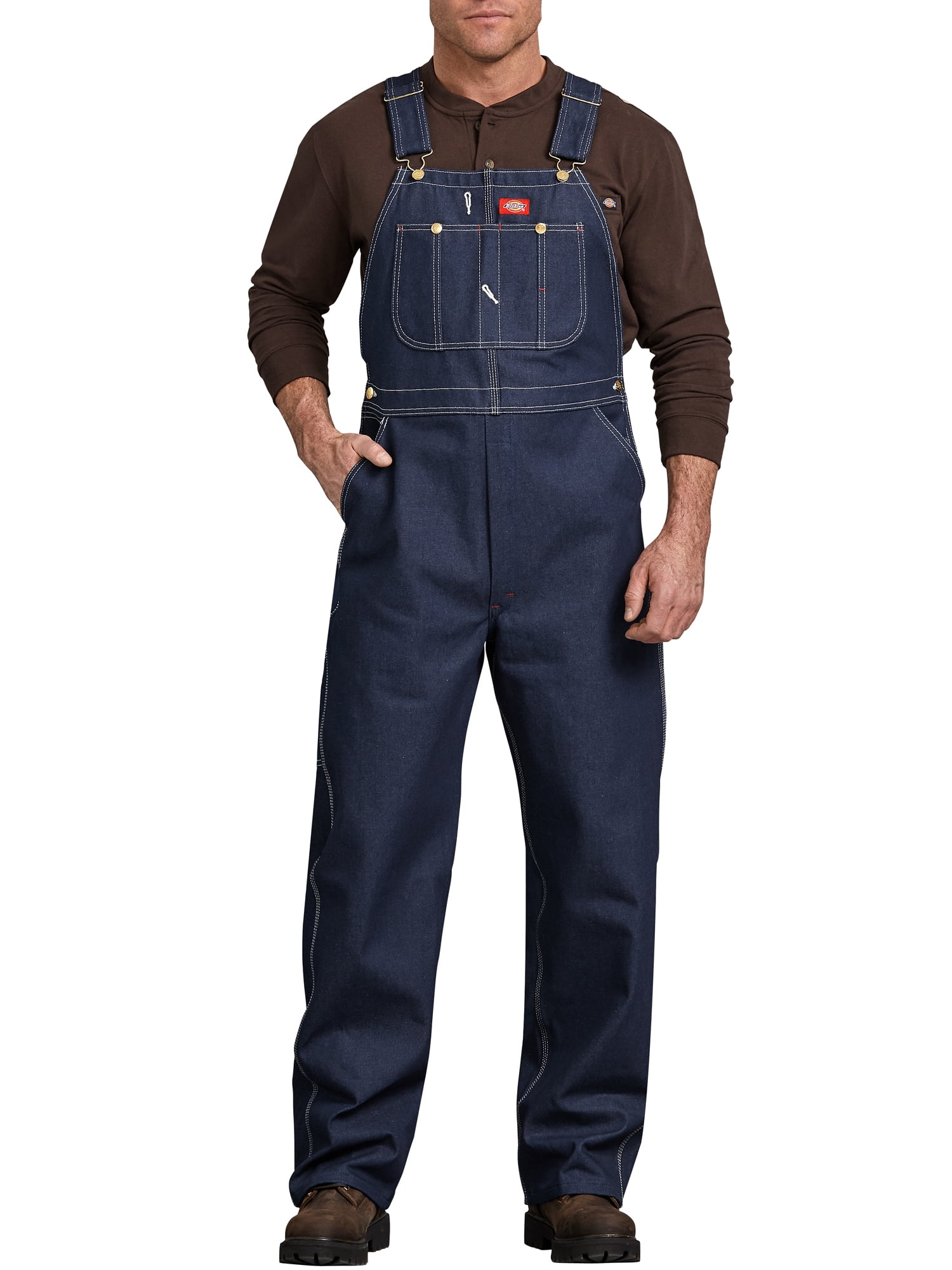 Dickies Mens Stonewashed Indigo Bib 