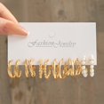 thumbnail image 4 of Gorgeous Vintage Golden C-Shaped Earrings - Perfect for Birthday Parties or Gifts!, 4 of 5