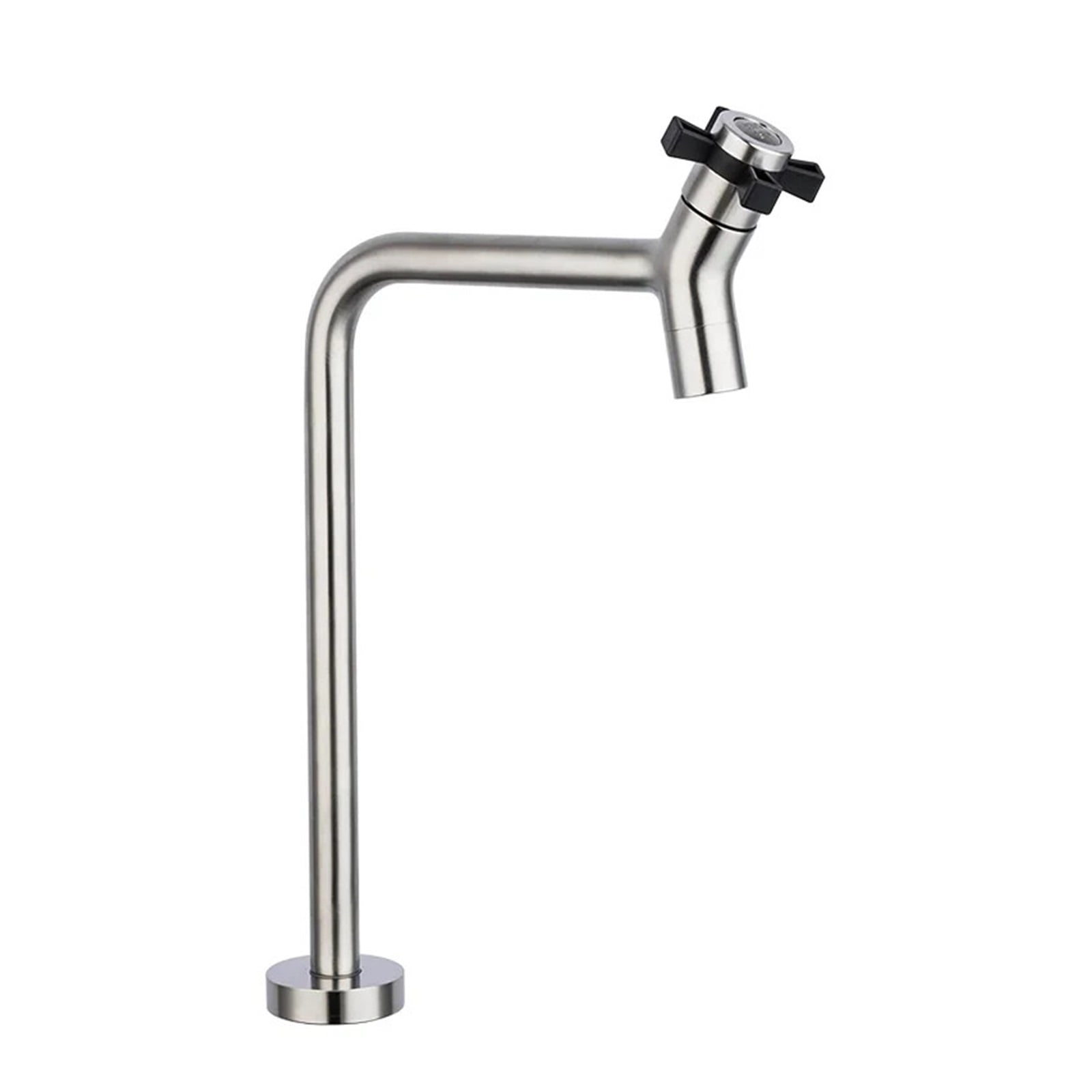 Frap Zinc Alloy Kitchen Faucet, Single Cold Faucet Brushed Tap 360 Degree Rotatable Tap With Bidet Faucet Rotary Switch Crane
