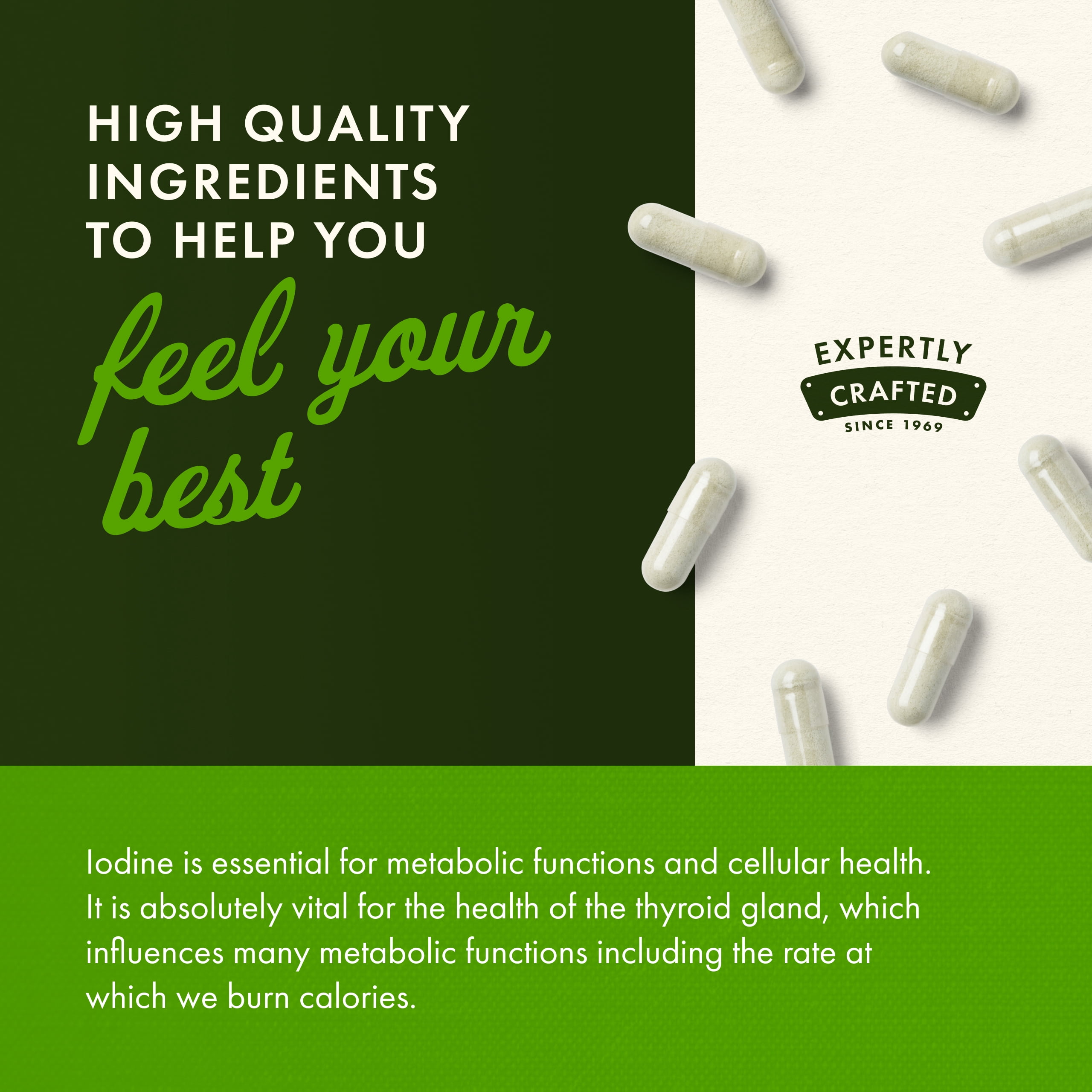 Swanson Triple Iodine Complex-Natural Supplement for Vital Thyroid Support-Promotes Metabolic Function, Increased Red Blood Cell Production, & Heart Health-(60 Veggie Capsules, 12.5mg Each) (3 Pack)