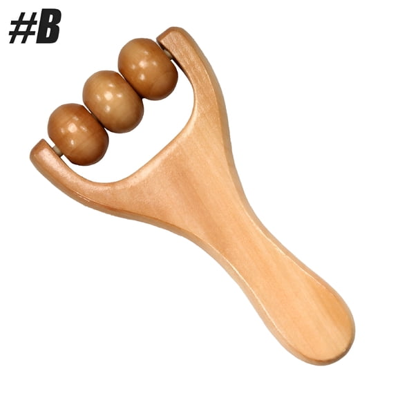 XIRQI 1Pcs Wooden Massage Rollers Neck Roller Massager Wooden Trigger Point Roller Massager Muscle Roller for Back,Face,Waist,Leg,Arm