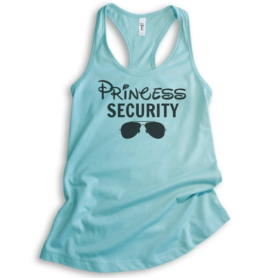 Princess Security Tank Top, Ladies Racerback Tank Top, Funny Princess Tank, Princess Vacation Tank, Cancun, X-Large