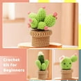 thumbnail image 5 of Deago Crochet Kit for Beginners - Crochet Starter Kit for Adults and Kids DIY Amigurumi Knitting Hooks Yarn Set with Step-by-Step Video Tutorials (Cactus), 5 of 7