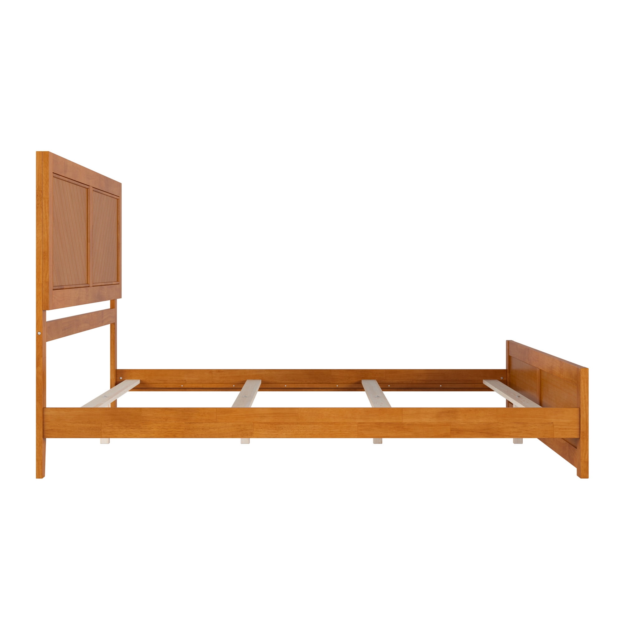 AFI Canyon Light Toffee Solid Wood Foundation Bed Frame with Matching Footboard, King