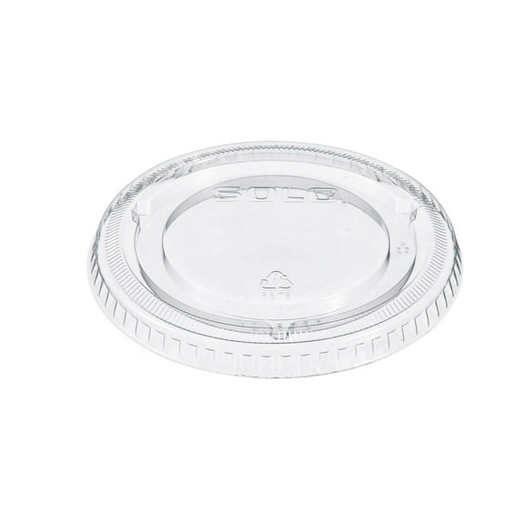 SOLO Non-Vented Cup Lids, Fits 9 oz to 22 oz Cups, Clear, 1,000/Carton