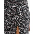 thumbnail image 5 of Floral High Waist Side Slit Mini Skirt, 5 of 5