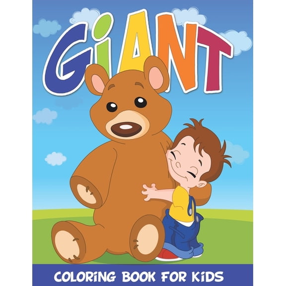 Giant Coloring Book for Kids, (Paperback)