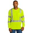 thumbnail image 1 of CornerStone Men's ANSI 107 Class 3 Mesh Long Sleeve T-Shirt - CS203, 1 of 1