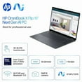 thumbnail image 2 of HP OmniBook X Flip 2-in-1 Copilot+ AI Laptop, 16" 2K 1920 x 1200 LED IPS Touchscreen, Intel 8-Core Ultra 7 256V, 5MP IR Webcam, Backlit KB, Stylus Pen, Win11 Home (16GB DDR5 RAM / 2TB SSD), 2 of 5