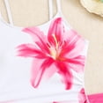 thumbnail image 5 of Kiijoy Girls Flower Print One Piece Swimsuit with Cover Up Skirt Bathing Suit, Sizes 12-16, 5 of 8