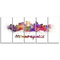 thumbnail image 3 of Minneapolis Skyline 40.00" x 30.00" Painting Art Prints, by Designart, 3 of 5
