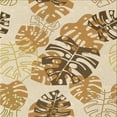 thumbnail image 1 of Ahgly Tapis d'Intérieur Lavable en Machine Carré Transitionnel Kaki Or, 6 Pieds Carré, 1 of 7