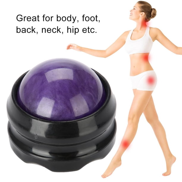 Bola de Masaje Masajeador Manual con Rodillo para Atletas y Dolor Muscular. Alivio para los Brazos, piernas, Espalda y pies(Purple) Ecomeon no
