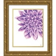 thumbnail image 1 of Fay, Mela 12x14 Gold Ornate Wood Framed with Double Matting Museum Art Print Titled - Purple Chrysanthemum, 1 of 4