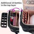 thumbnail image 3 of Funda organizadora de esmaltes de uñas VofiPremiam con capacidad para 1 lámpara de uñas y 50 botellas, 3 of 6
