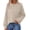 Beige, variant on Zeagoo Women's Fall Chunky Knit Sweater Oversized Crewneck Long Sleeve Winter Cotton Pullover Sweaters Jumper Tops