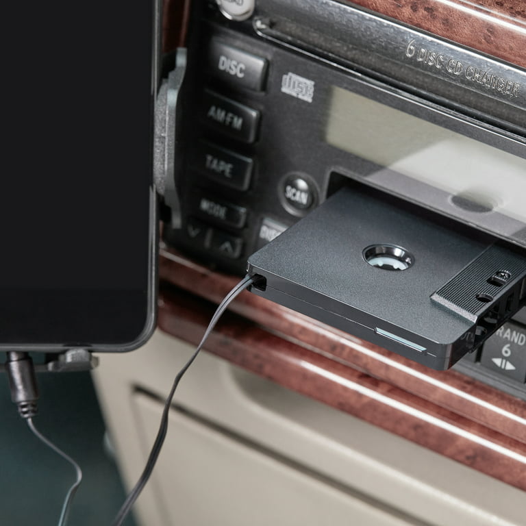 This adapter turns the cassette deck in an old car into a