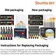thumbnail image 3 of 47 Pack Acrylic Paint Set, Shuttle Art 15 Colors (12ml Each, 2Pack) Acrylic Paint with 10 Brushes Painting Canvas Knife Palette Sponge, Complete Gift Set for Kids, Adults Painting Canvas, 3 of 10