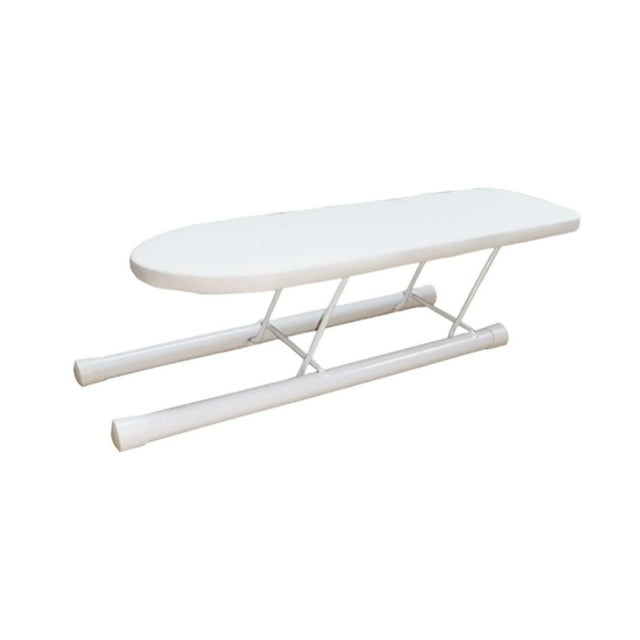 Mini tabla de planchar antideslizante con mesa de planchar con patas Blanco