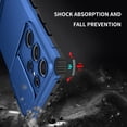 thumbnail image 4 of for Samsung Galaxy S21 Ultra 5G Case with Slide Camera Cover, Armour Silicone TPU Bumper Tough PC Cover with Kickstand, Military Shockproof Protective Phone Case for Samsung S21 Ultra Dark Blue, 4 of 14