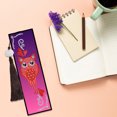 thumbnail image 4 of Marcapáginas de pintura de diamante DIY creativo 2 uds 5D marcas de libro de borla de cuero especial FLhrweasw Nuevo, 4 of 7