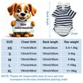 thumbnail image 4 of Unique Bargains Dog Clothes Dog Polo-shirt for Small Medium Dogs Dog Shirt Striped Collared Pet Doggie Designer Outfits for Puppy Small Dogs Small Navy Blue, 4 of 7