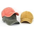thumbnail image 5 of LinYooLi Casquette de Baseball Rétro Unie pour Femmes Hommes Sensation Denim Tendance Chapeau Crâne Réglable Toutes Saisons Décontracté, 5 of 5