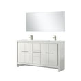 thumbnail image 2 of Lafarre 60 in W White Double Vanity, Cultured Marble Top, Faucet Set & 55 in Mirror, 2 of 6
