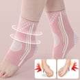 thumbnail image 4 of Sportteer Ankle Support Sleeve Compression Ankle Brace Soft Ankle Brace Injury Support: 1 Pair High Elasticity Highly Supportive Compression Ankle Sleeve for Stabilizer, 4 of 8
