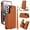 Brown, variant on Crossbody Wallet Phone Case For Samsung Galaxy S22 with Card Holder,Kickstand,Zipper Card Slot Protector Shockproof PU Leather Purse Cover with Removable Cross Body Strap&Wrist Strap,Lightpurple